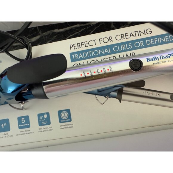 BaBylissPRO Nano Titanium 1” Curling Iron – BRAND NEW (Ulta Purchase) - Picture 2 of 3